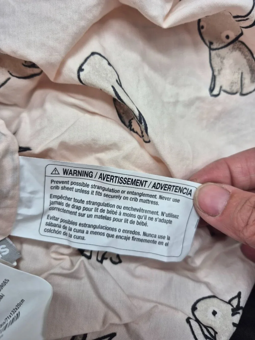 Crate & Kids Pink Bunny Crib Fitted Sheet 28x52x8in Pink Cotton Baby Bed RETIRED